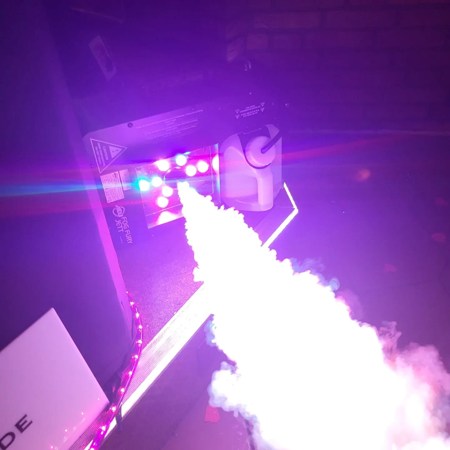 Nebelmaschine mit Lichteffekten